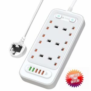 AUNNO Extension Lead with USB Slots