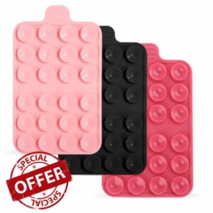 PEUTIER 3pcs Suction Cup Phone Mount