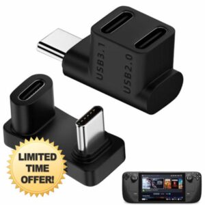 BRITECO 180 Degree Angle USB C Adapter