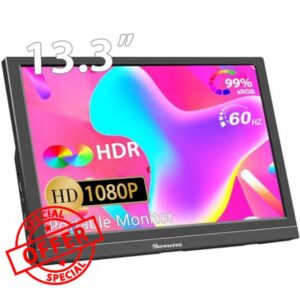Showscren Portable Monitor 13.3 Inch Second Screen for Laptop