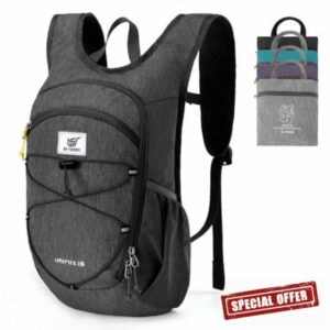 SKYSPER 15L Hiking Backpack Lightweight Foldable Daypack with Chest Strap Small Travel Rucksack for Women Men Packable Folding Bagpack for Travelling
