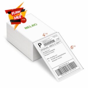 Thermal Direct Shipping Label (Pack of 500 4x6 Fan-Fold Labels)