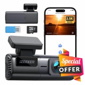 iZEEKER 2.5K Dash Cam WiFi Dash Camera for Cars