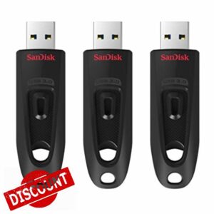 SanDisk Ultra 32GB USB Flash Drive USB 3.0 up to 130MB/s Read - Triple Pack