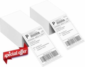 Thermal Direct Shipping Label (Pack of 1000 4x6 Fan-Fold Labels)