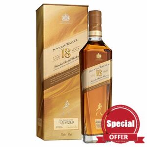 Johnnie Walker Aged 18 Years | Blended Scotch Whisky | 40% Vol | 70cl | With Gift Box | Scottish Whisky | Notes Of Spice | Sweet Fruit & Cream |Neat Or In Mixed Drinks