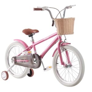 TRIOBLADE 12" 14" 16" 18" Pink Kids Bike for Boys and Girls Children Bicycle Children Bike Gift with Bell and Silent Stabilizers And Double Brakes