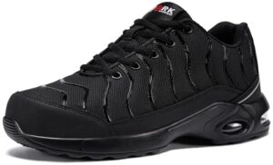LARNMERN Steel Toe Cap Trainers Mens Lightweight Safety Trainers Comfortable Work Safety Shoes Protective Work Shoes Breathable Work Footwear Puncture Resistant Air Cushio