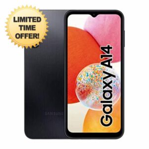 Samsung Galaxy A14 4G 64GB black (Renewed)