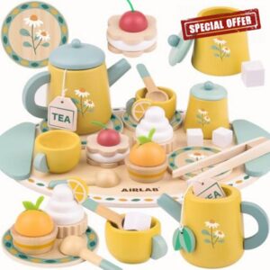Airlab Wooden Tea Set for Toddlers