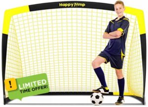 Happy Jump Football Goal Pop up Football Net Post for Kids Garden Football Training Gif