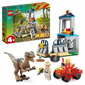 LEGO 76957 Jurassic Park Velociraptor Escape Dinosaur Toy for Boys