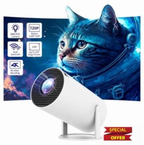 Mini Portable Projector HY300 PRO With WIFI & Bluetooth