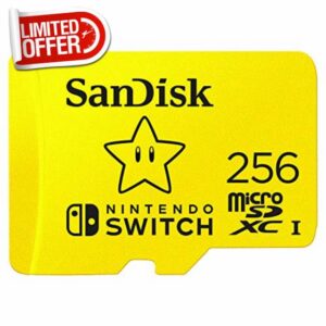 SanDisk 256GB microSDXC UHS-I card for Nintendo Switch- Nintendo licensed Produc