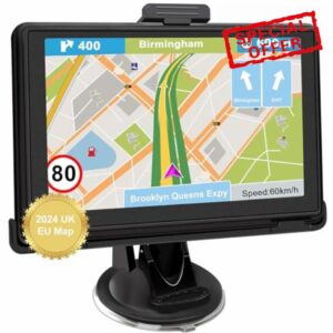 Jimwey 2024 UK Sat Nav for Car