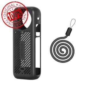 BeisDirect X4 Silicone Protective Case for Insta360 X4 Protective Case Heat Dissipation Silicone Case Silicone Protective Cover for Insta 360 X4 Sports Camera Accessories (Black)