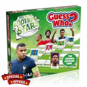 Winning Moves World Football Stars Guess Who? Board Game Green