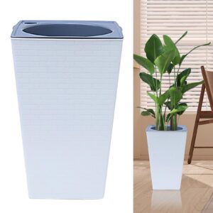 Tall Planters for Outdoor Self Watering Garden Planters with Inner Pot Balcony Planters For Railing Flower Pots Outside 3D Wallpaper Pattern for Indoor Plants