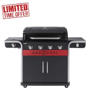 Char-Broil Gas2Coal 2.0 Hybrid Grill - 4 Burner Gas & Coal Barbecue Grill