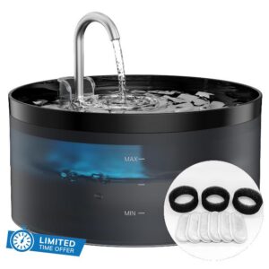 GIOTOHUN Cat Water Fountain for Drinking