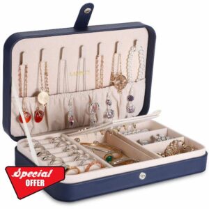 LANDICI Jewellery Box Small Jewellery Organiser for Women Girls