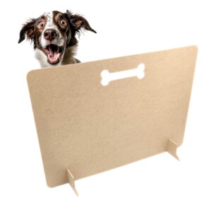 Dog Stopper Dog Barrier Gate dog stopper Pet Stopper Puppy Stair Blocker Dog Patio Gate Sausage Stopper No Drill Screwless Portable Wood Dog Gate (1