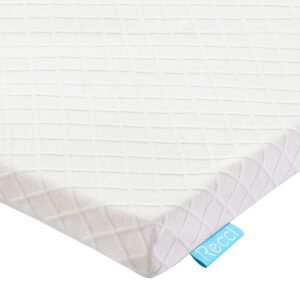 RECCI Memory Foam Mattress Topper Small Double - Pressure Relief for Back Pain with Removable & Washable Bamboo Viscose Zipped Cover