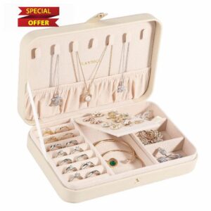 LANDICI Jewellery Box Small Jewellery Organiser for Women Girls