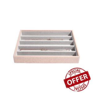 Stackers Blush Pink Classic Medium Jewellery Box Necklace Laye