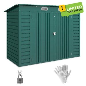 Outsunny 8 x 4FT Galvanised Metal Garden Shed