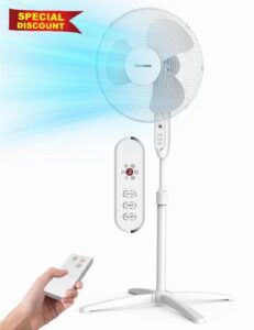 Pelonis 16-inch Pedestal Fan with Remote Control