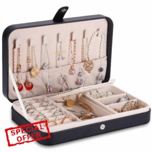 LANDICI Jewellery Box Small Jewellery Organiser for Women Girls