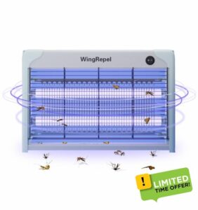 WingRepel 20W Electric Fly Zapper with Upgraded Thickened Grid