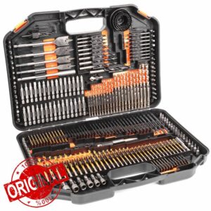 Terratek Combination 246Pc Drill Bit Set. Includes HSS Titanium Twist Drill bits