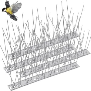 3.3M Bird Spikes for Pigeons 10 Pack Anti Pigeon Bird Spikes Stainless Steel Metal