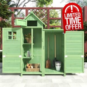 Aptliton 3.9x5.7FT Tool Shed