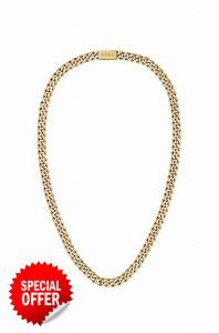 BOSS Jewelry Men's CHAIN FOR HIM Collection Chain Necklace Yellow gold - 1580402