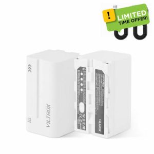 VILTROX NP-F750 Battery 2 Pack 4400mAh Replacement Battery for F550 F570 F770 F750 F970 F960 F950 F330