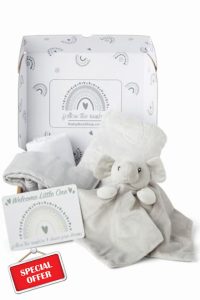 Baby Box Shop - 5 Newborn Essentials Ideal as Baby Shower Gifts and Christening Baby Gifts Unisex