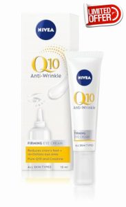 NIVEA Q10 Anti-Wrinkle Power Firming Eye Cream to Reduce Crow's Feet