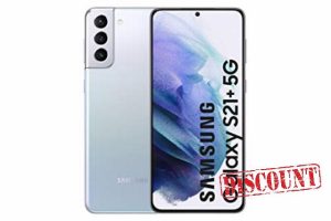 Samsung Galaxy S21+ 5G Smartphone SIM Free Android Mobile Phone Phantom Silver 128GB (Renewed)