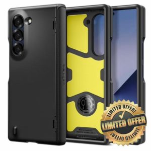 Spigen Slim Armor Pro [Hinge Protection] Case Compatible with Samsung Galaxy Z Fold 6 - Black