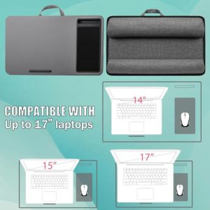 Lap Stand with Built-in Mouse Pad/Phone Slot