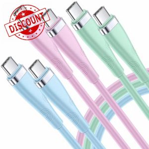 Usb C to Usb C Cable 0.9M Usbc to Usbc Cable 60W Dual USB C Charger Cable Fast Charger Type C to C Cable For iPhone 15 plus Pro Max MacBook iPad Pro Samsung Galaxy S23 Google Pixel 7 Huawei Switch LG
