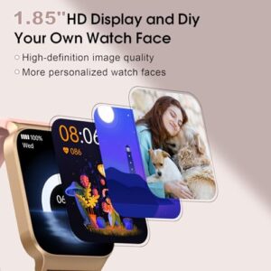 1.85"HD Smartwatch with Heart Rate/Sleep/Steps Monitor