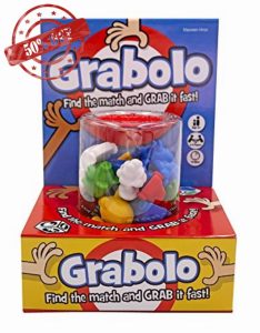 IDEAL | Grabolo: Find the match and grab it fast reaction game!| Quick play family game| For 3-6 Players | Ages 4+