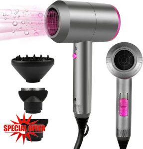 HappyGoo Hair Dryer Professional Ionic Hairdryer with 2 Speed 3 Heat Setting