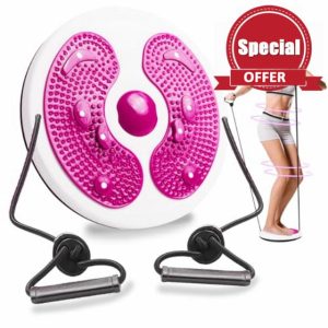 DONGTATA Waist Whisper Waist Twister Disc Body Shaping Waist Twisting Disc for Women Adults Cardio Weight Loss/Cardio Exercise Waist Toning Fitness Turntable for Home Workout Waist Sculptor Machine