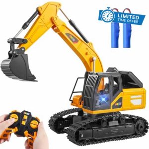 JOYIN Remote Control Excavator RC Digger Tractor Toys for Boys