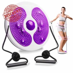 DONGTATA Waist Whisper Waist Twister Disc Body Shaping Waist Twisting Disc for Women Adults Cardio Weight Loss/Cardio Exercise Waist Toning Fitness Turntable for Home Workout Waist Sculptor Machine